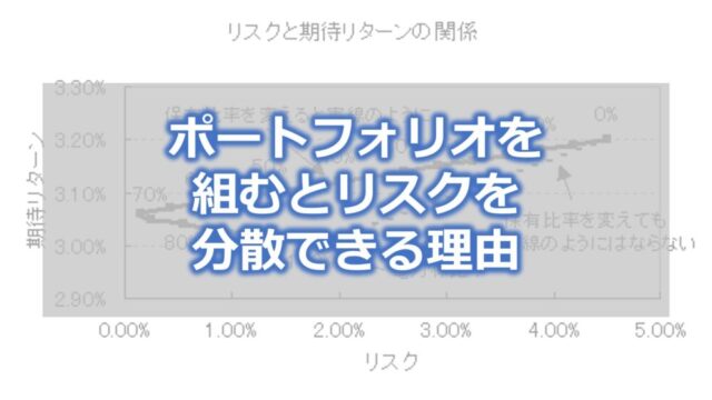 ポートフォリオを組むとリスクを分散できる理由