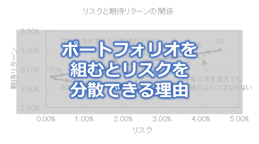 ポートフォリオを組むとリスクを分散できる理由