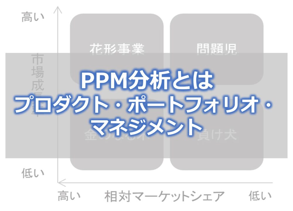 PPM分析とは（プロダクト・ポートフォリオ・マネジメント）