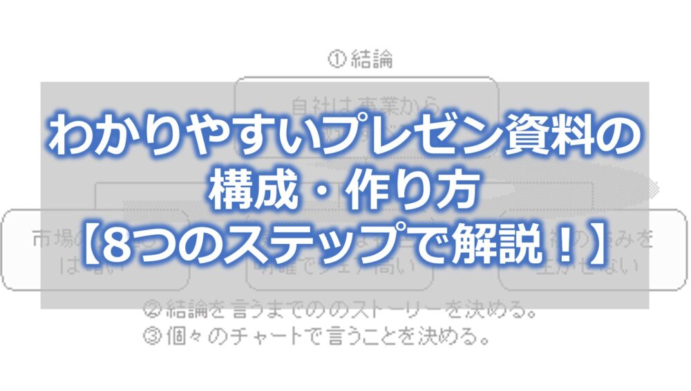 わかりやすいプレゼン資料の構成・作り方【8つのステップで解説！】