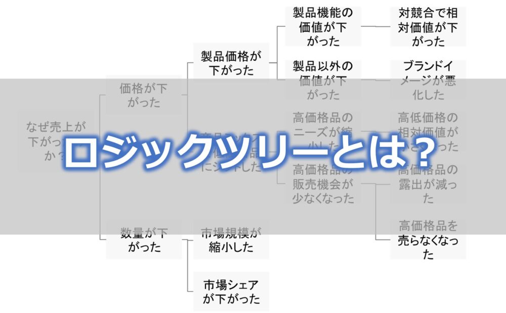 ロジックツリーとは 作成方法 4つのステップ 事例 セーシンblog
