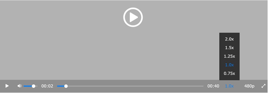 グロービス学び放題 動画視聴速度の調整