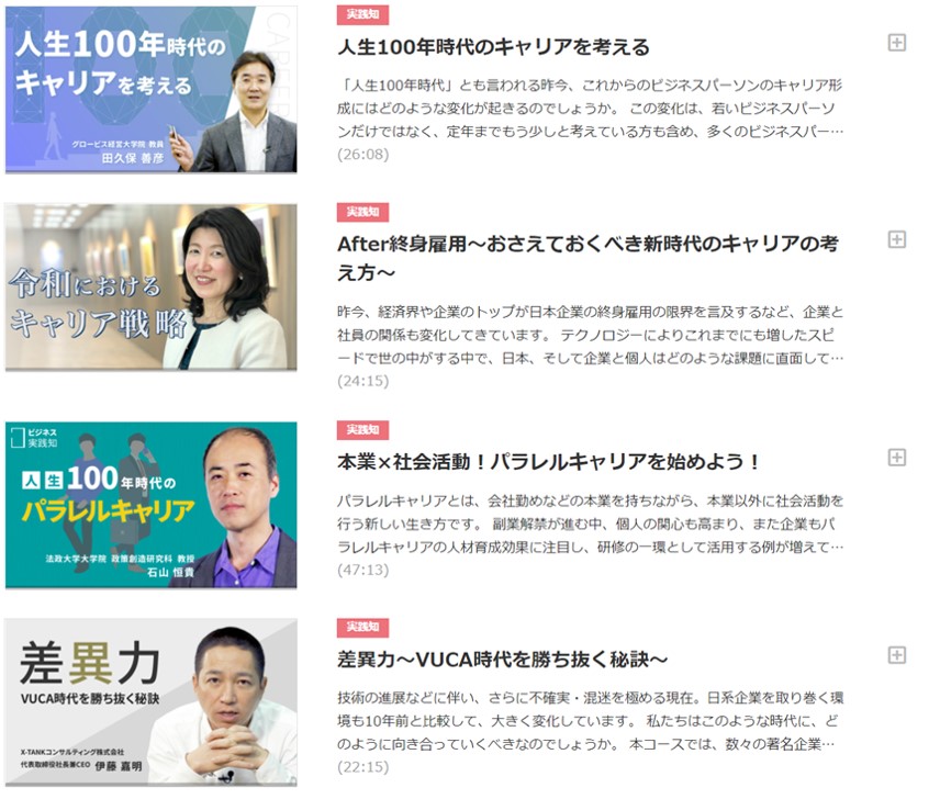 グロービス学び放題 テーマ例